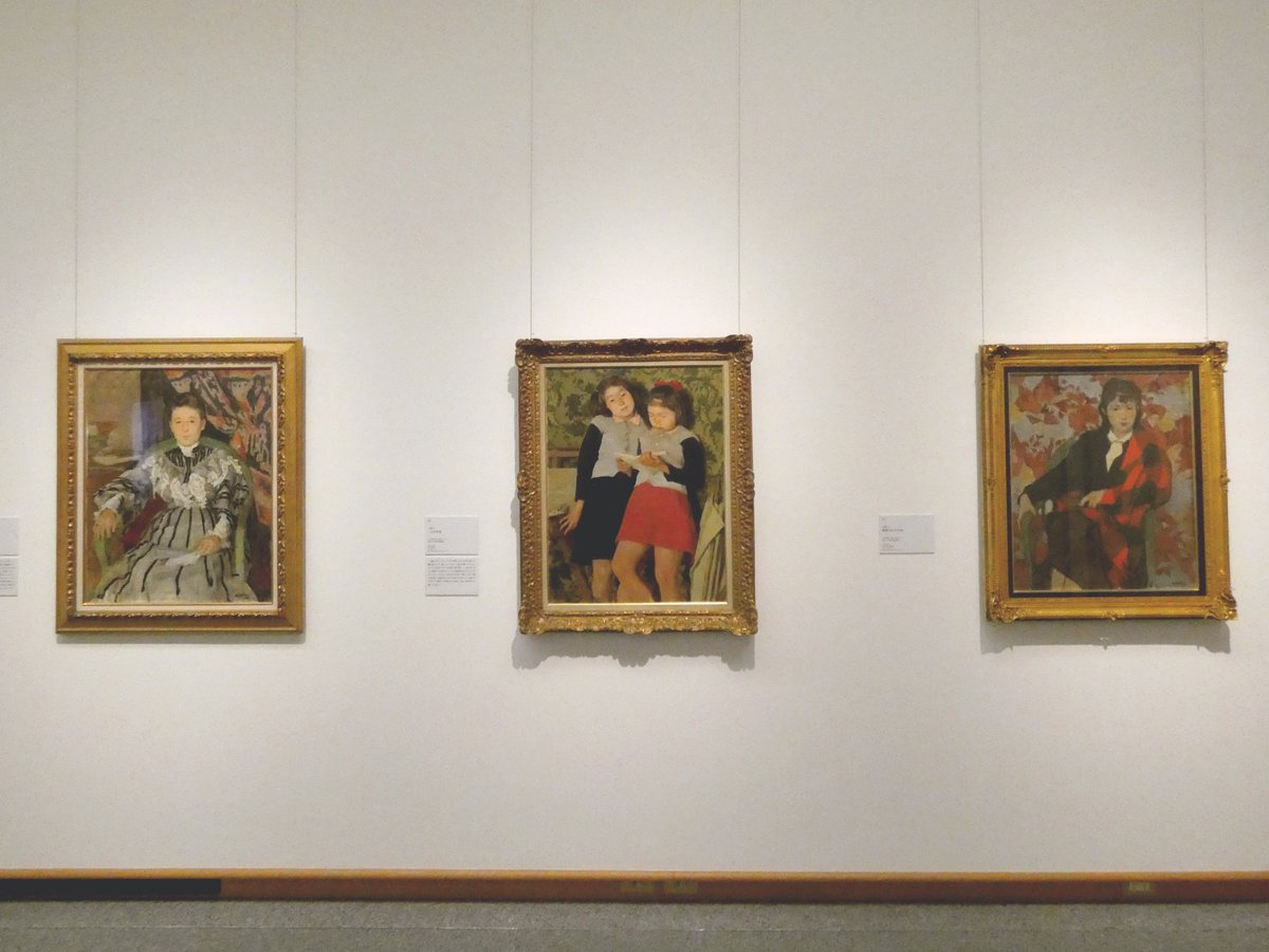 日本髪の娘展 作品解説👀⑭ 小磯良平《二人の少女》1946年、当館蔵