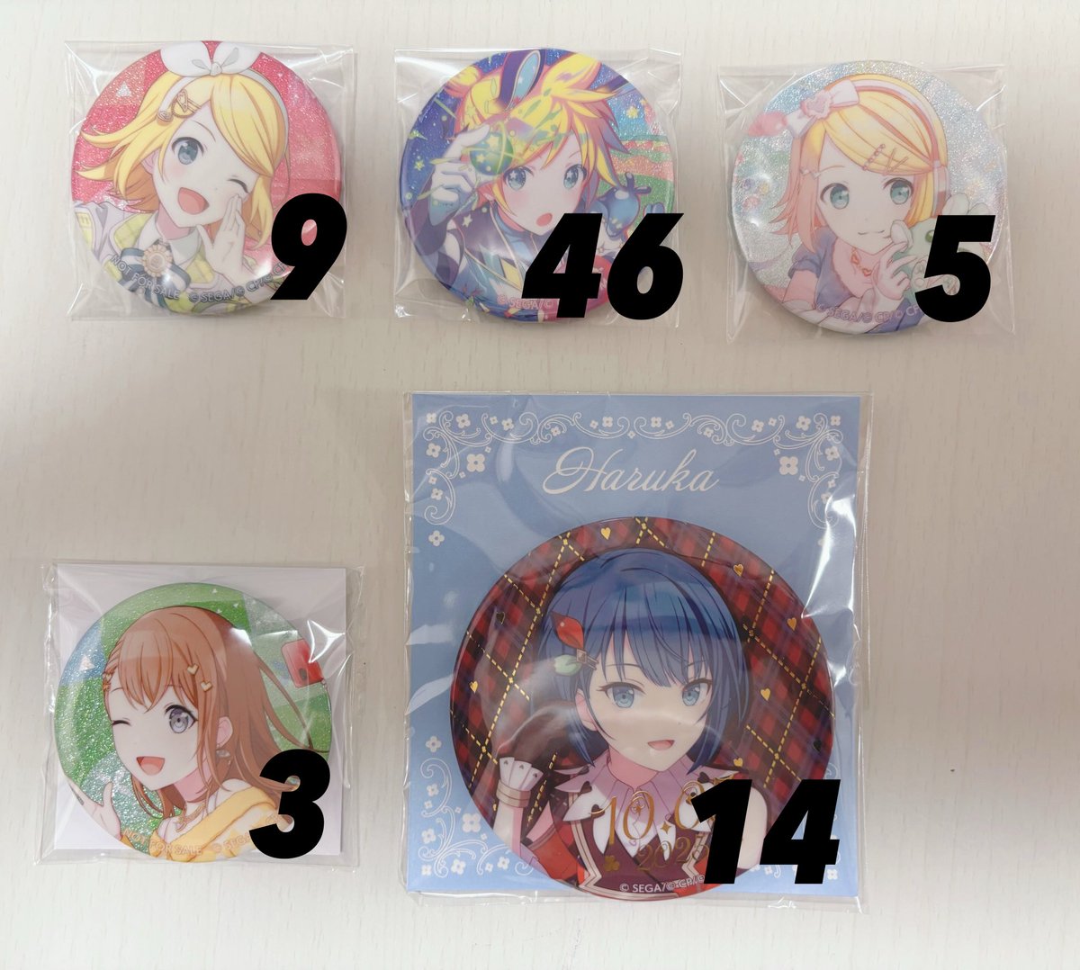 ꒰ 譲渡 ꒱ プロセカ プロジェクトセカイ グリ缶 グリッター缶バッジ