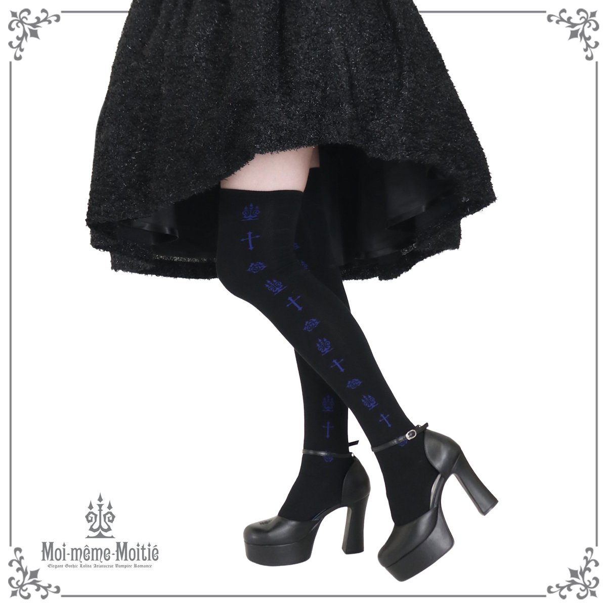 発売中】 ○ロゴ十字蔷薇オーバーニーソックス 6,050 JPY 過去発売され