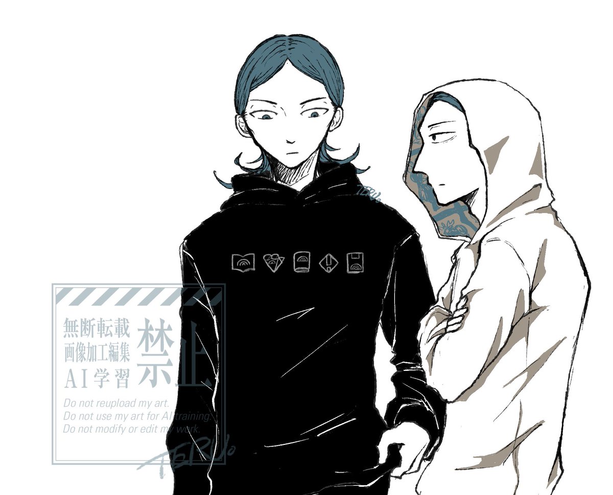 黒沢ってパーカー着なさそうだなっていう絵(？) 山田つき