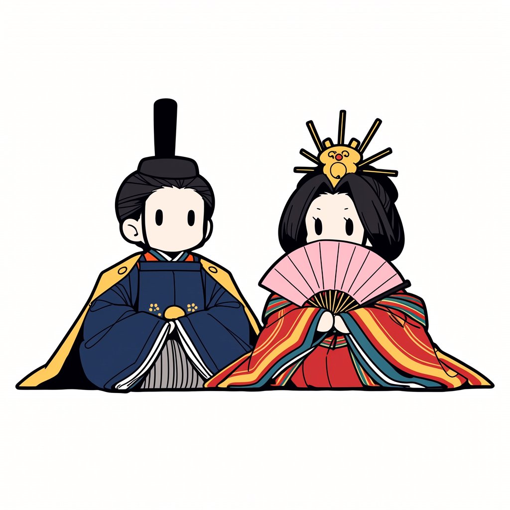 お雛様プロンプト公開です！ みんなで作ろうひな人形 左 niji7 右