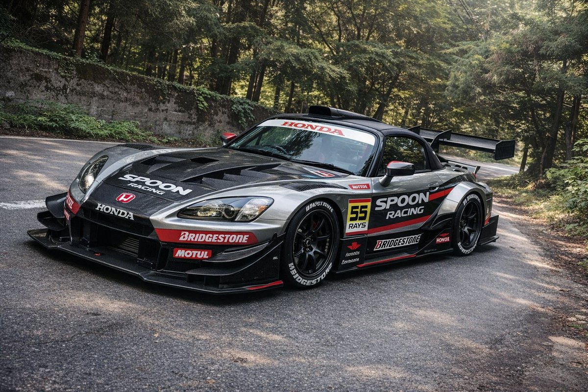 生成AIに愛車をGT500風にしてと言う ソフトトップは残ったけど SPOON