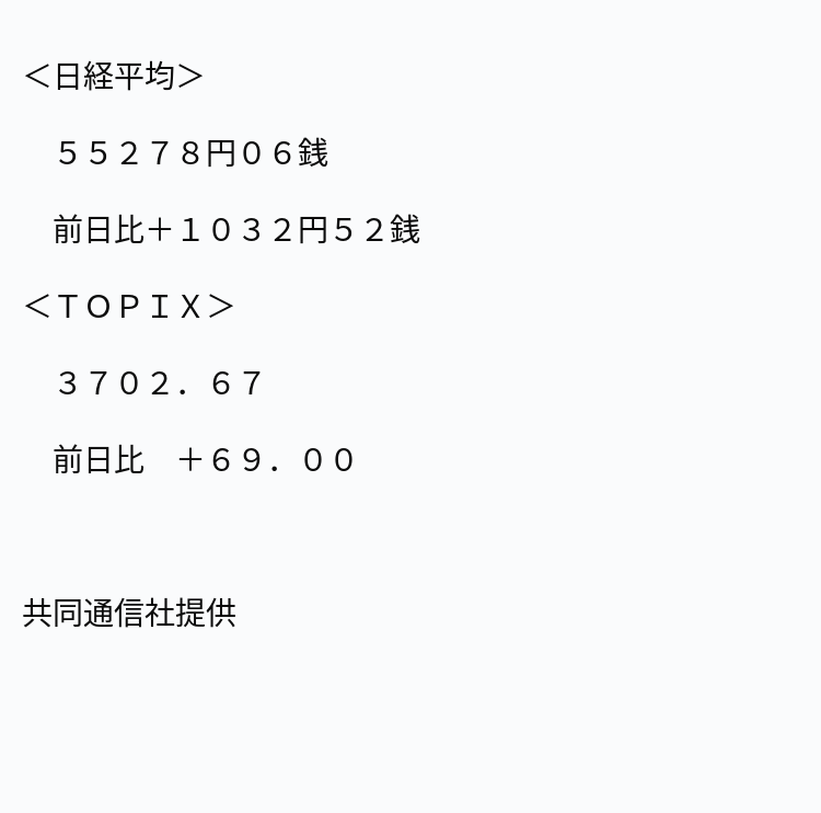 速報】東京株式 5日終値 ※記事は投稿時点の内容です。 #OANDA #ニュース