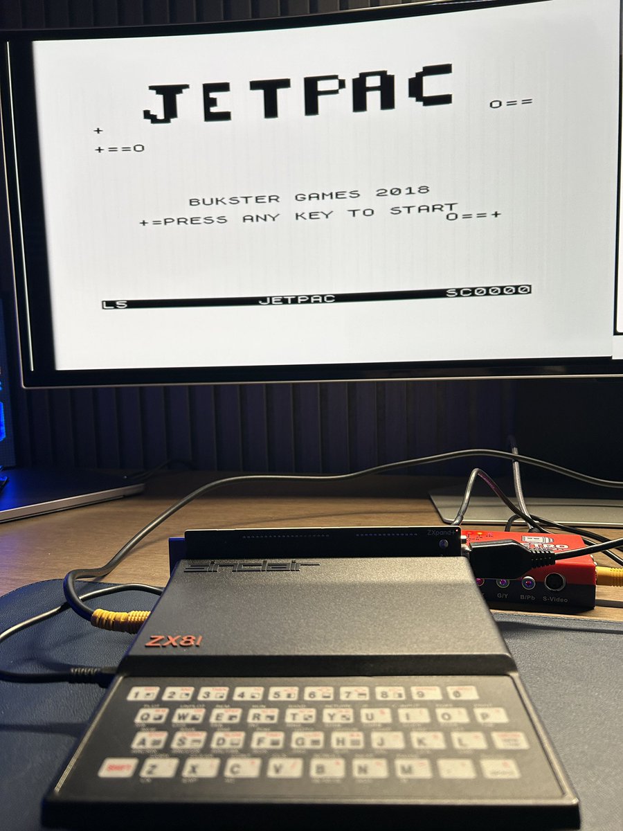 A ZX81 gaming night tonight I think. Even managed to play my own