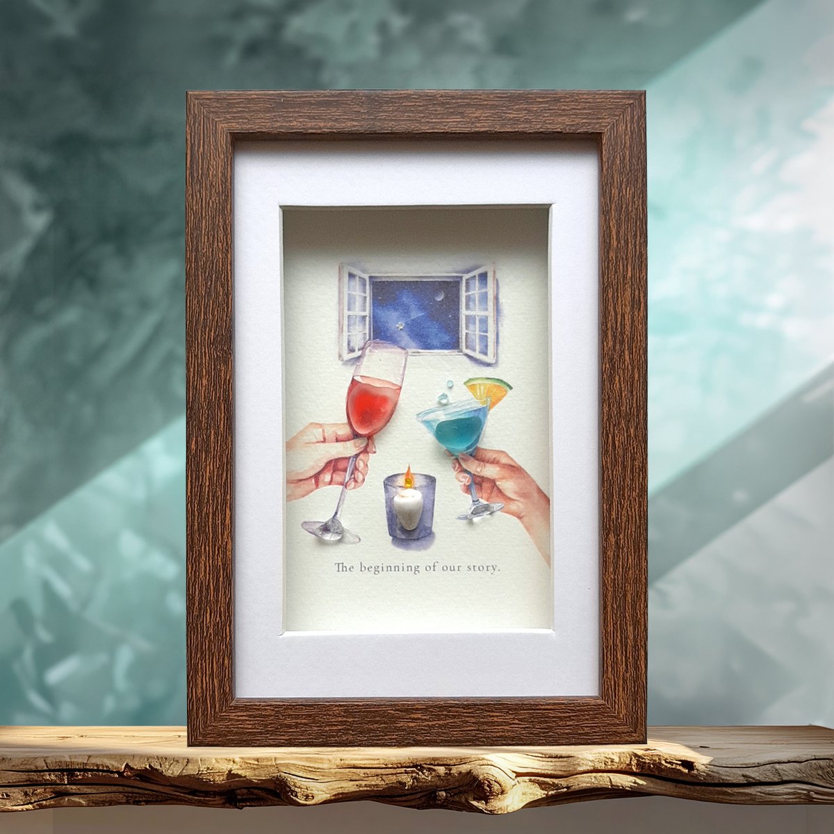 シーグラスアート