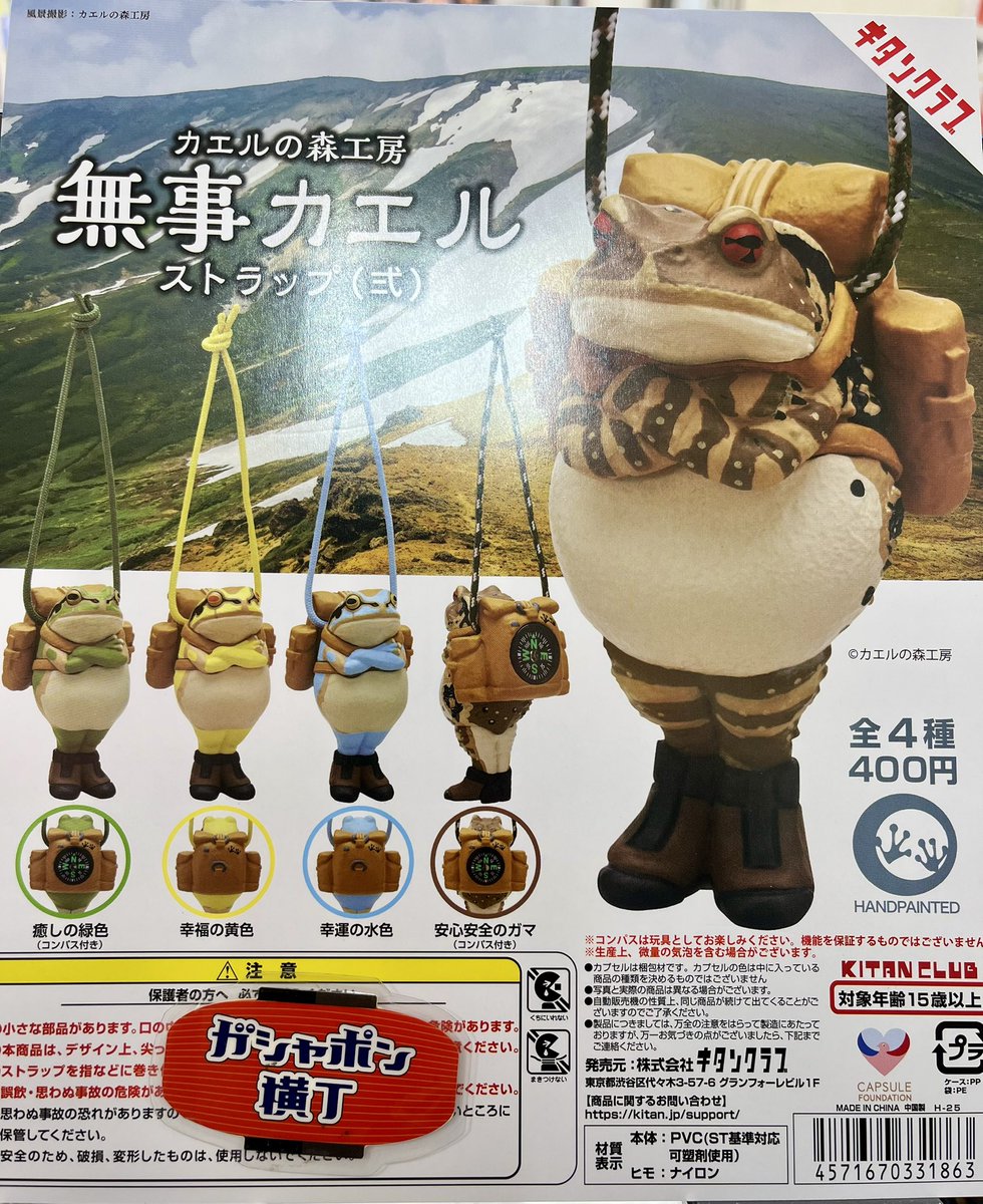 🐸カエルの森工房 無事カエル ストラップ 🤍てのひらサイズのビション