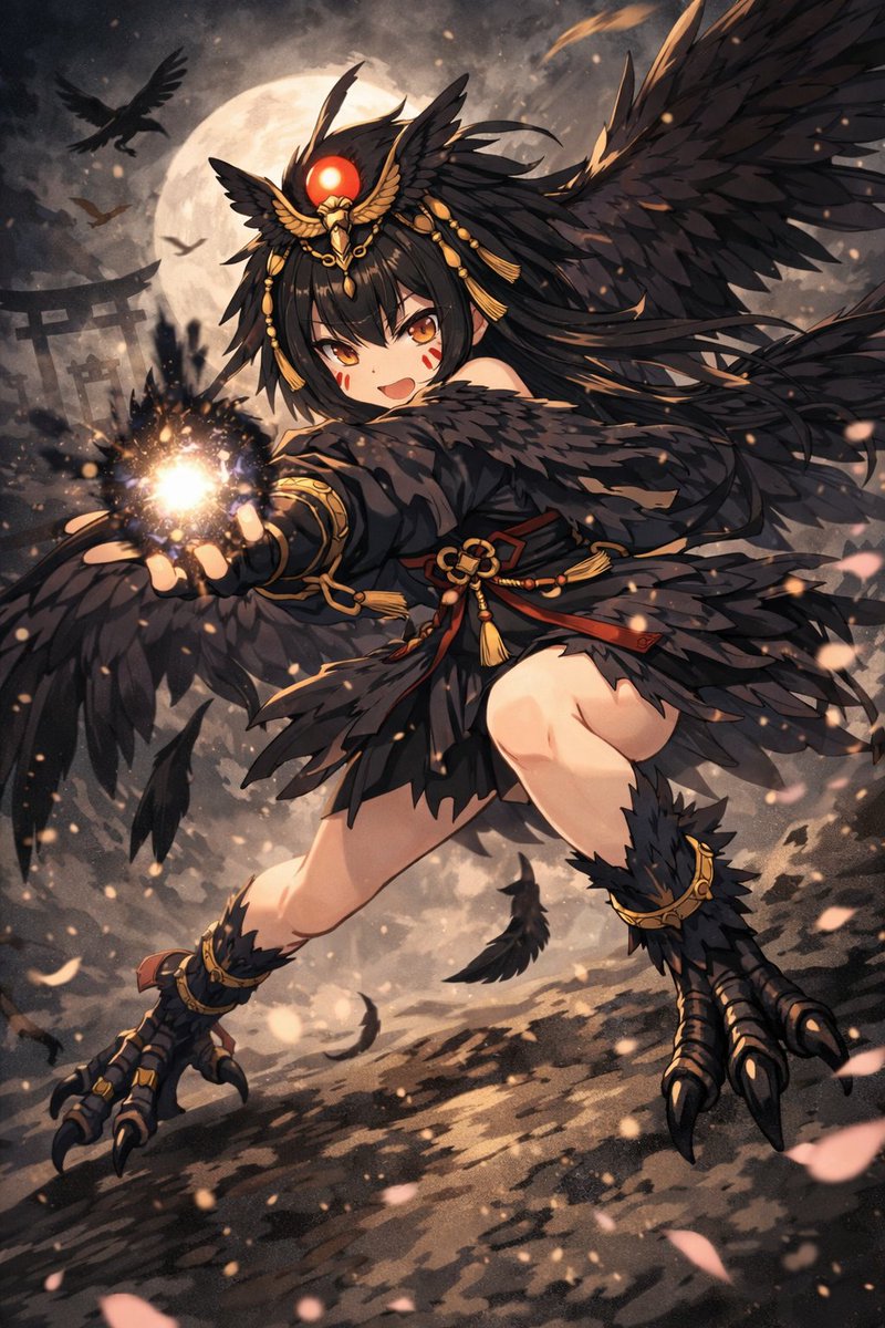 AIart 「八咫烏」