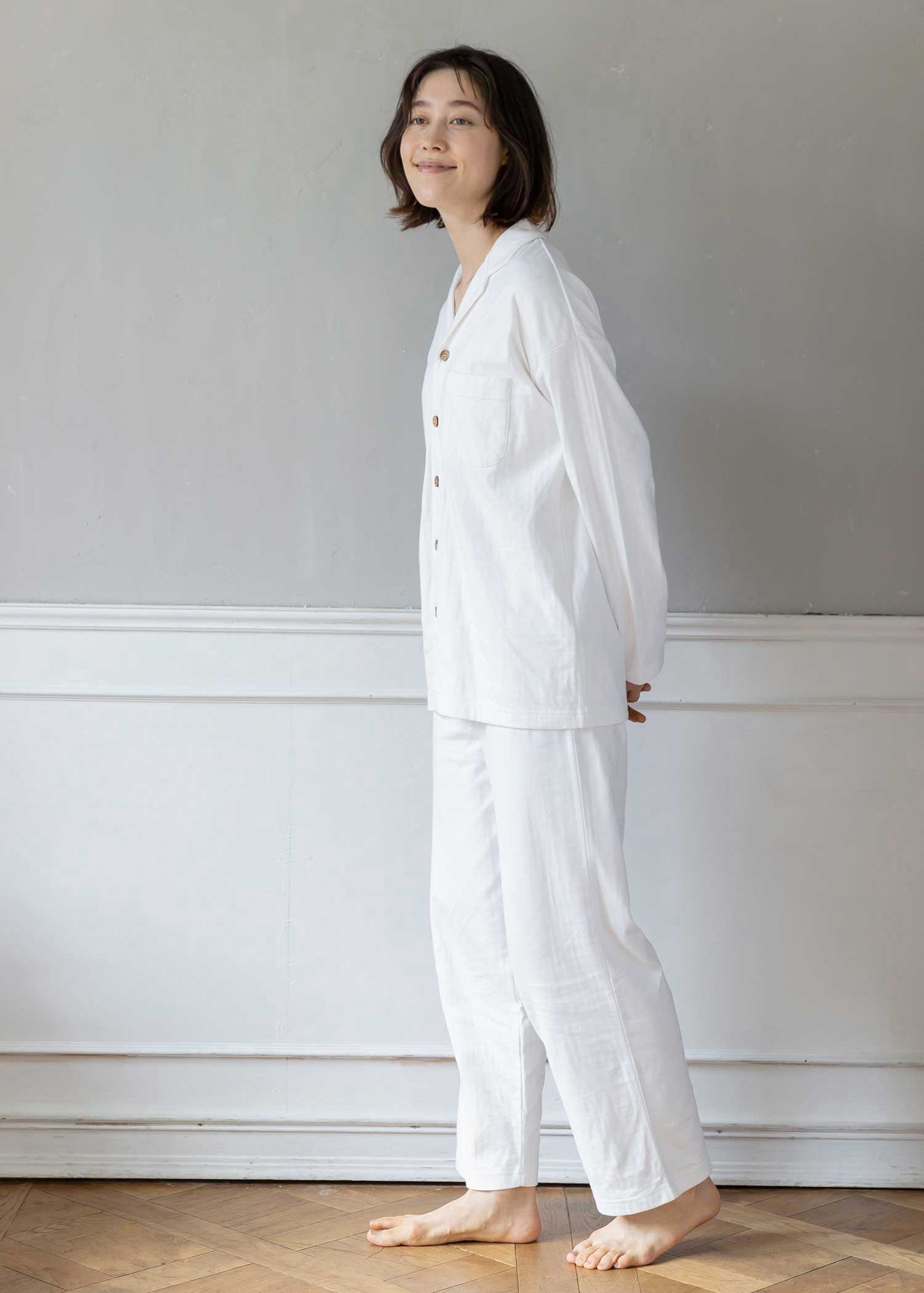オーガニックコットンダブルガーゼ男女兼用パジャマ