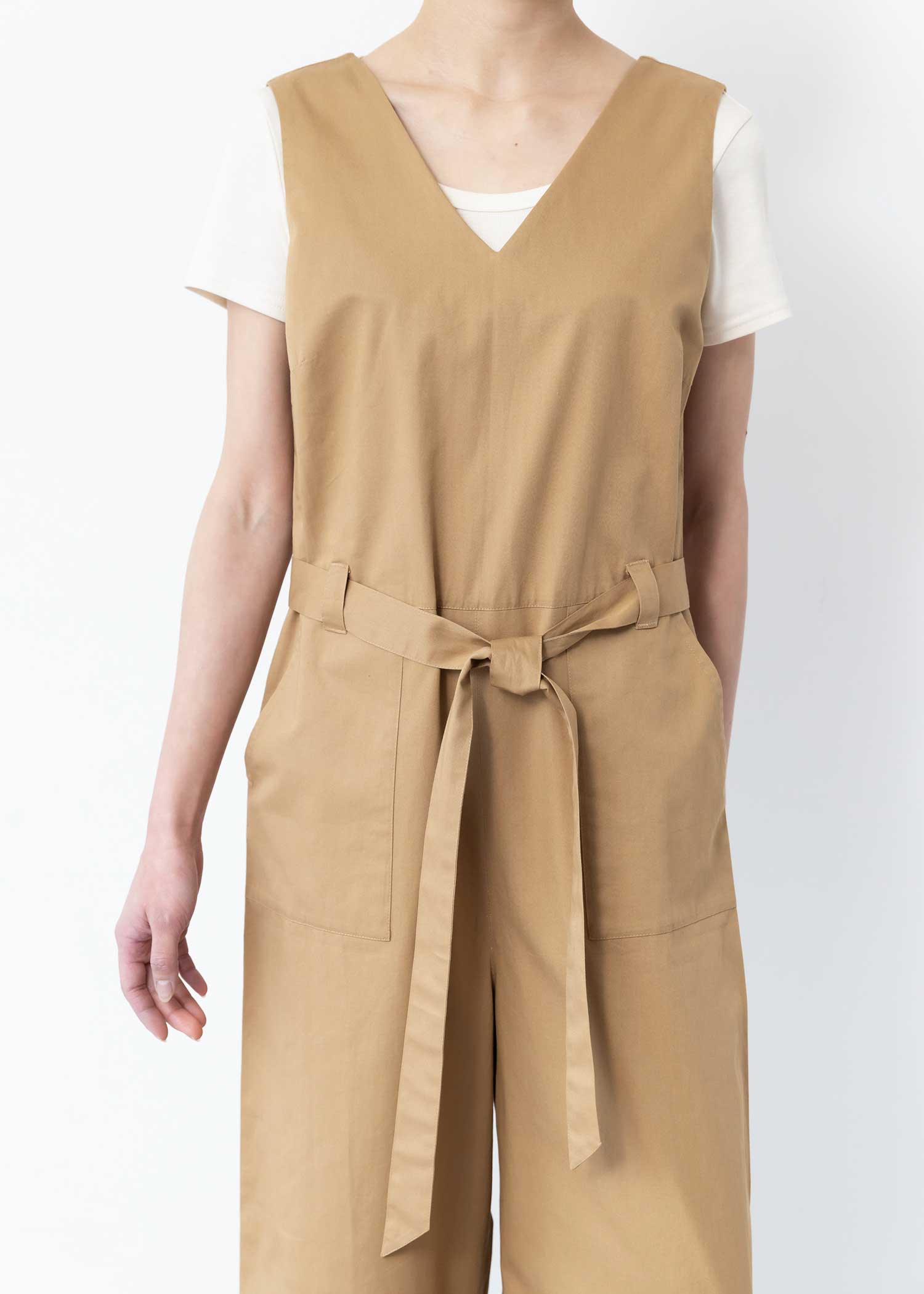 オーガニックコットンツイルオールインワン