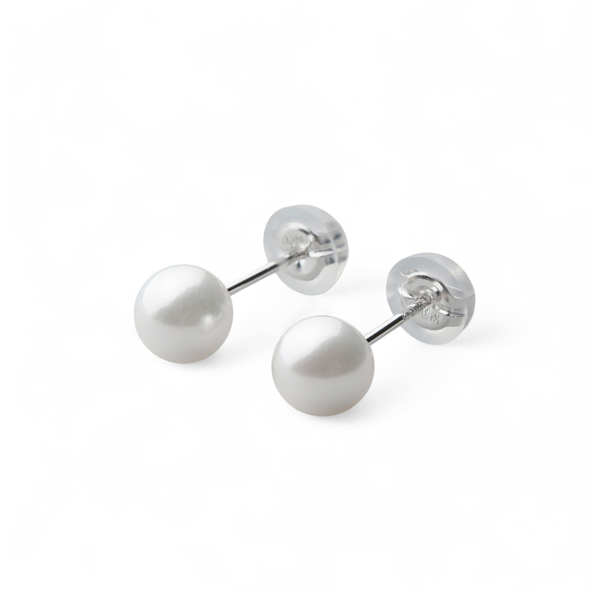 WEB限定】あこや真珠 スタッドピアス 5.5-6.0mm K18YG/K14WG | あこや