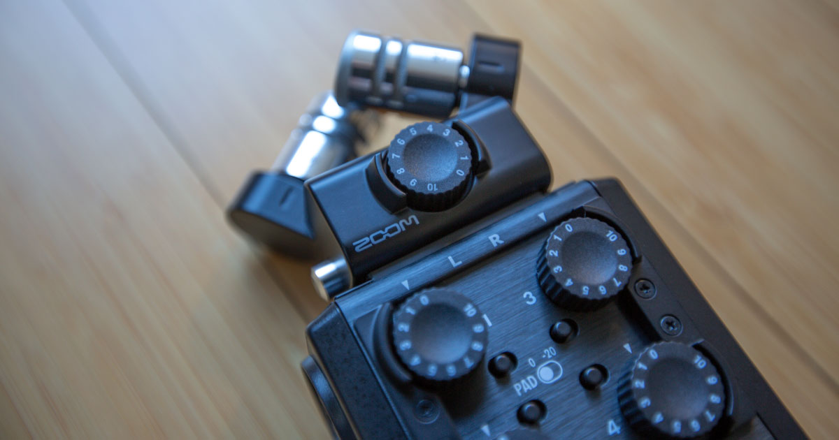 人気のハンディレコーダー「Zoom H6」2020年モデル ブラック