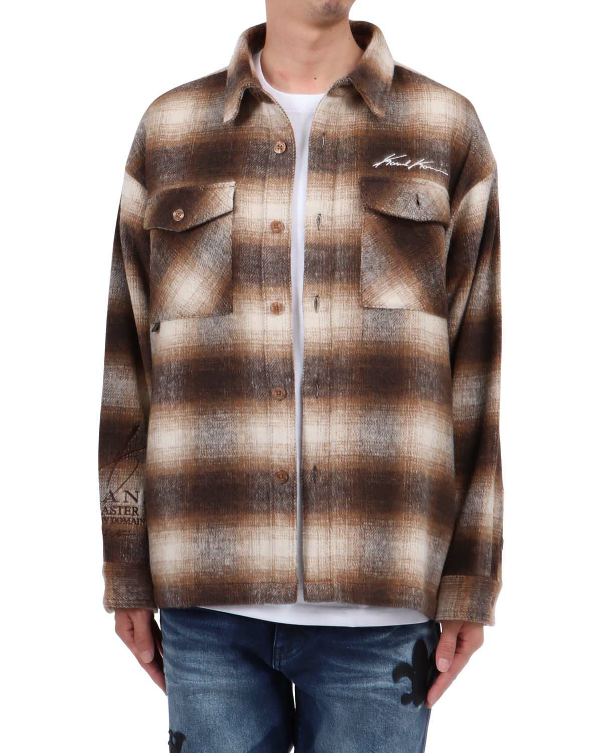 Karl Kani] シャギー チェック シャツ ジャケット | PEET ONLINE STORE