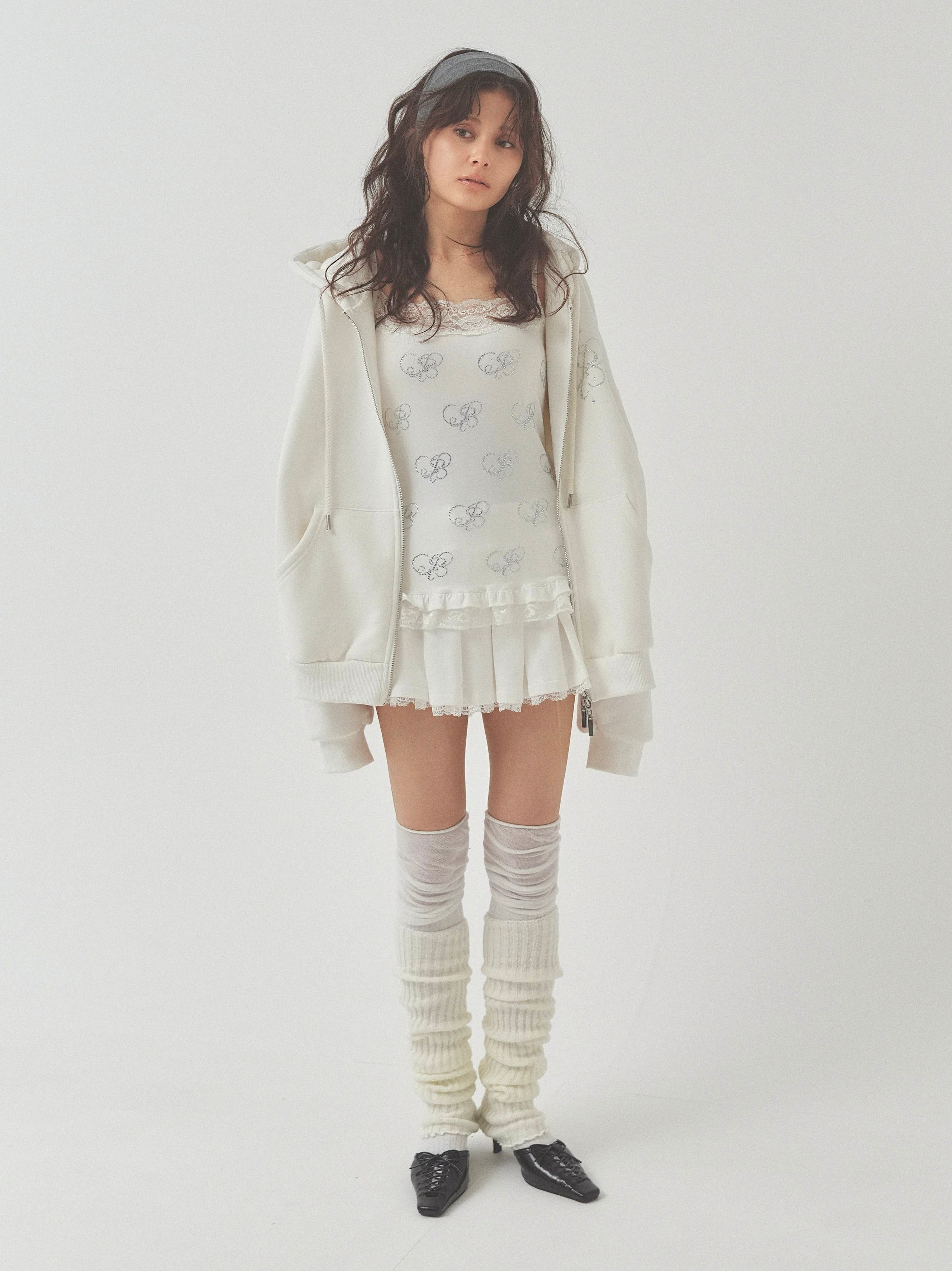 sweat lace pleats skirt｜PELLICULE | ぺリキュール