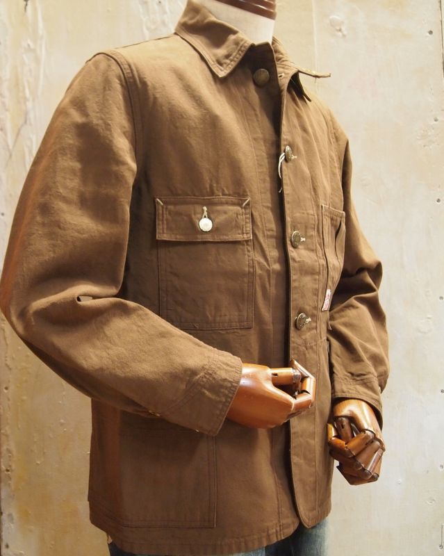 ヘッドライト 9オンス ブラウンダック カバーオール - JET RUG