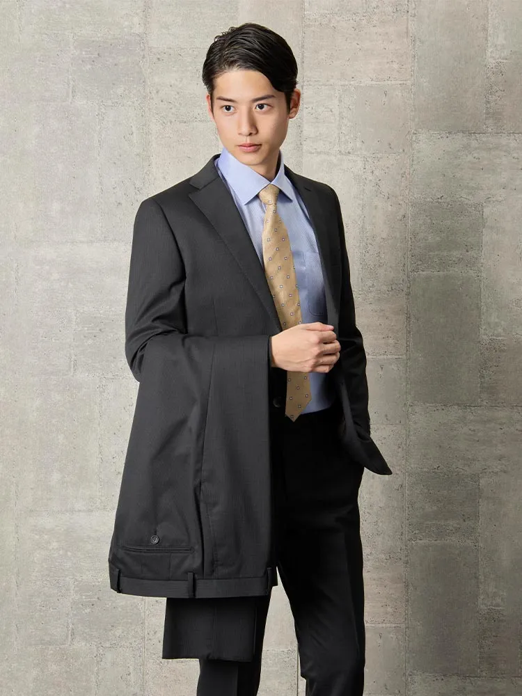 SOLOTEX ツーパンツスーツ【クラシコ】ミニチェック柄 ブラック | P.S.