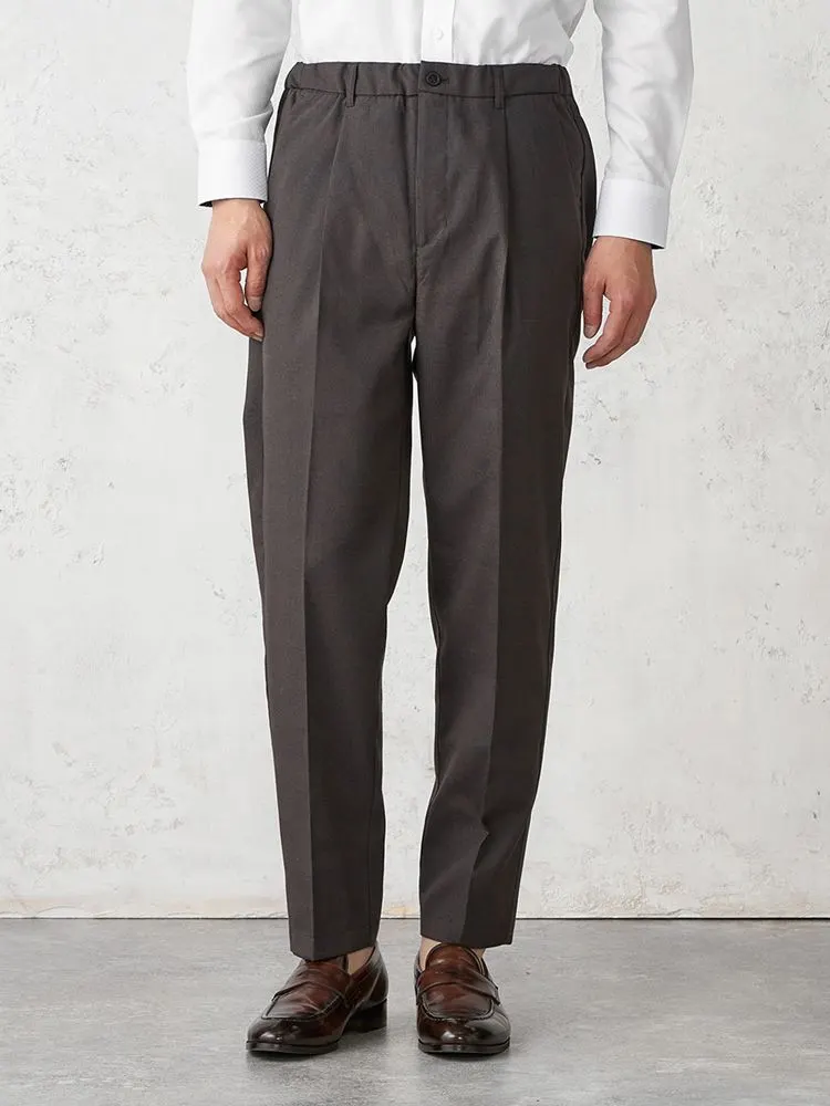 サイズフリー】WEB限定 スラックス TOKYO RUN グレンチェック ブラウン