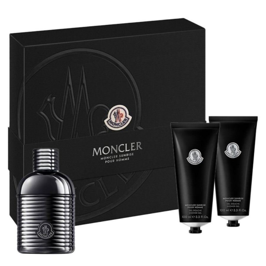Moncler Sunrise Pour Homme EDP 3.4 oz 3-Pc Gift Set | Perfumes LA