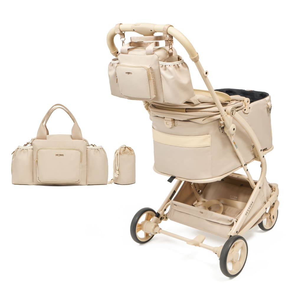 業界初】ワンタッチ全収納 軽量分離式ペットカート MILOU｜キャリー