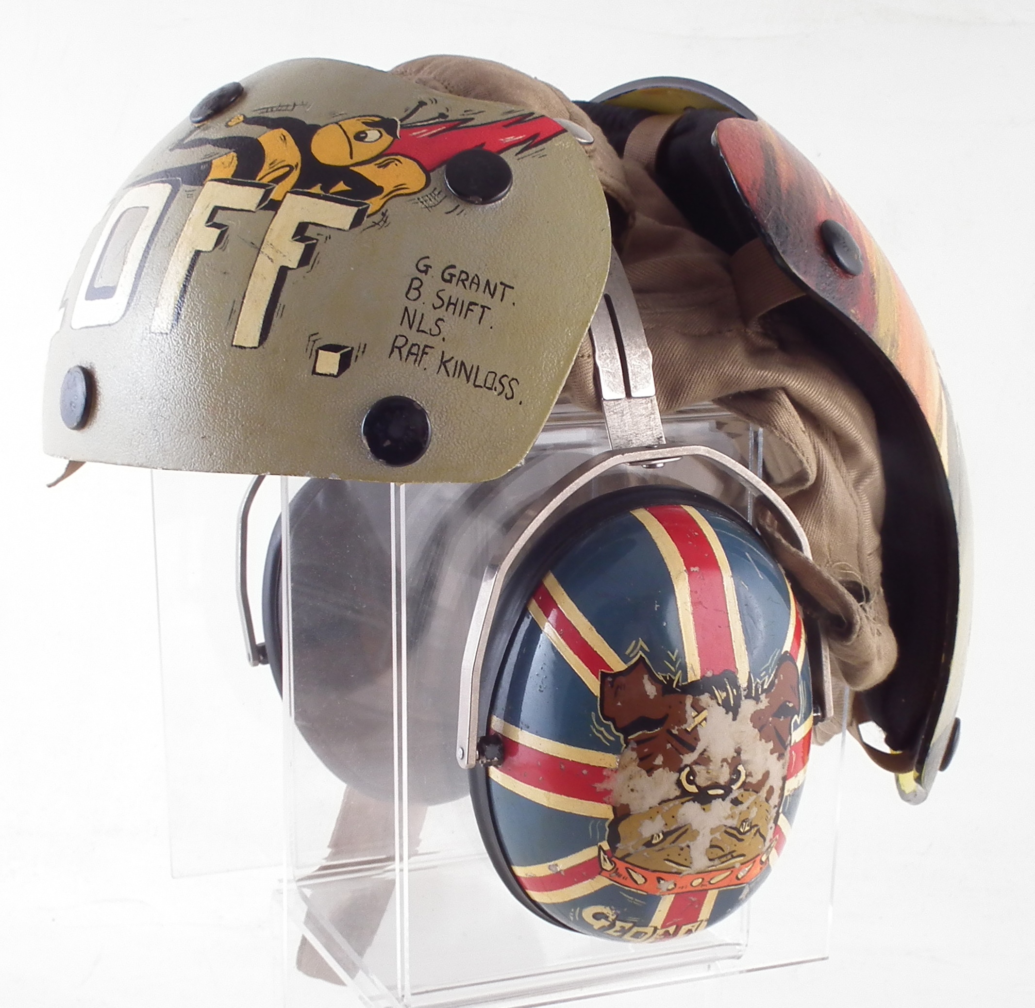 Lot 252 - Flight Deck Crewman's helmet circa 1979,