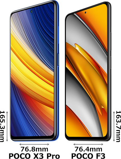 POCO X3 Pro」と「POCO F3」の違い - フォトスク