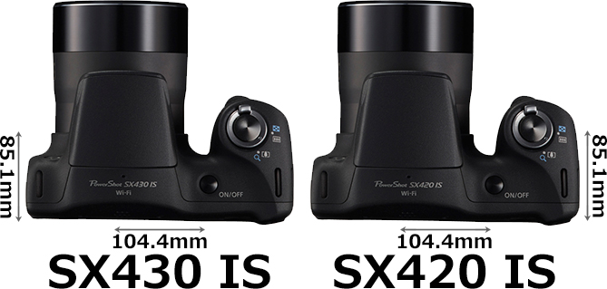 PowerShot SX430 IS」と「PowerShot SX420 IS」の違い - フォトスク