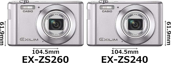 EX-ZS260」と「EX-ZS240」の違い - フォトスク