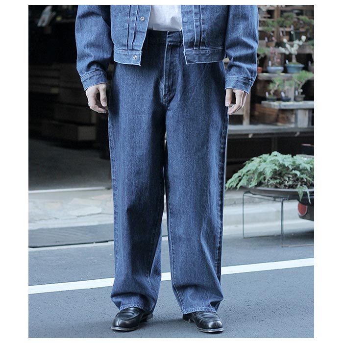 サウザンズ 1000S インビジブル 5ポケット バギーデニムパンツ