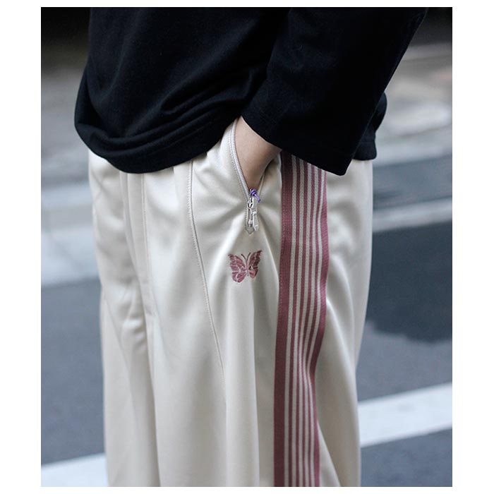 ニードルズ NEEDLES ヒザデル ポリエステル スムース トラックパンツ