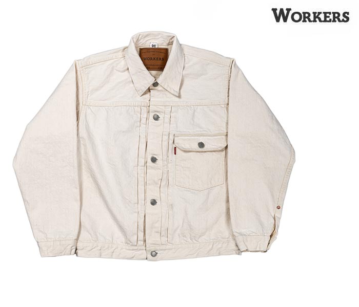30%OFF セール ワーカーズ WORKERS 1st デニムジャケット ホワイト