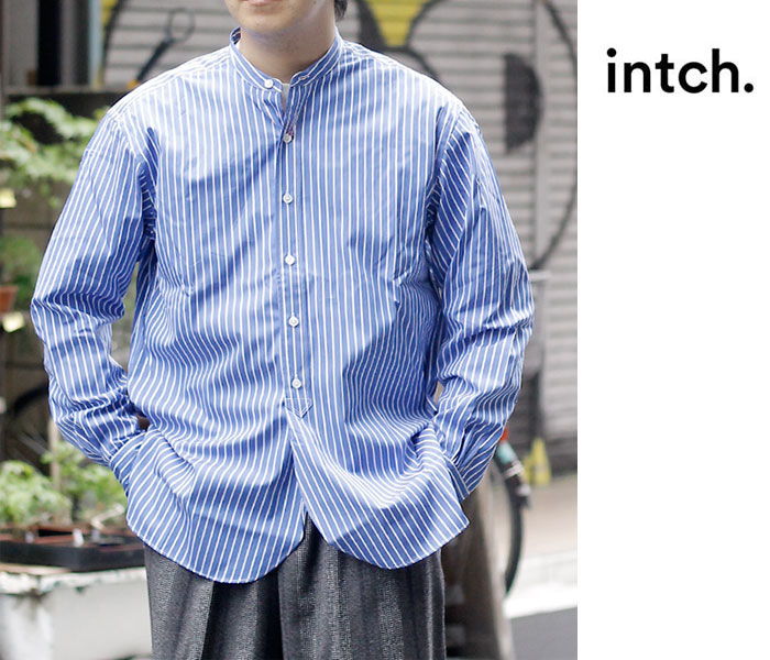 インチ Intch. バンドカラーシャツ ARC (1023-1-0-001)｜アンドフェブ