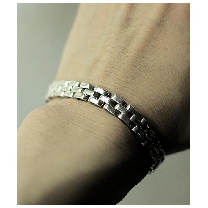 インテリム INTERIM タスコシルバー フラット ミディアム チェーン