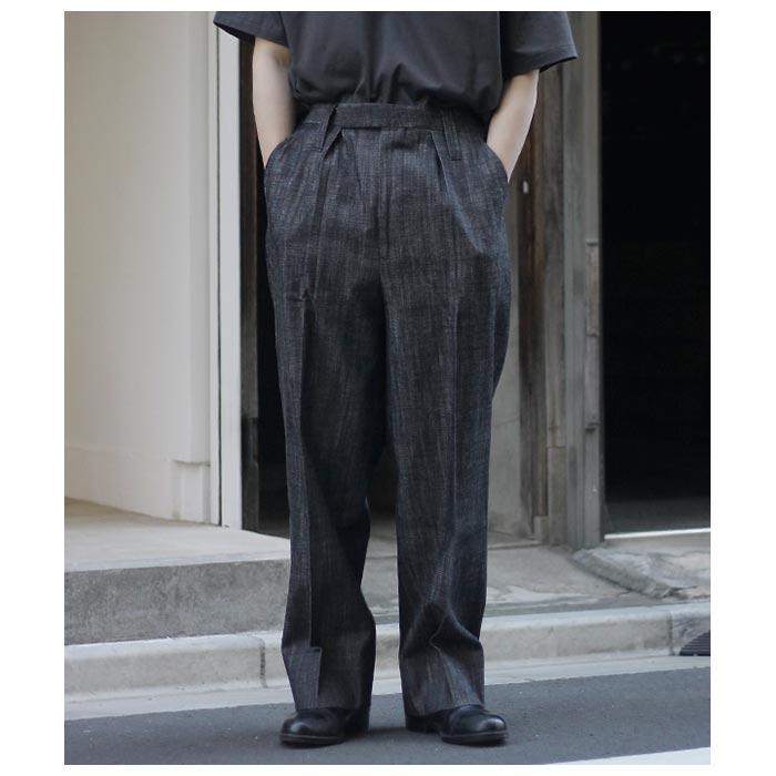 ファイナルセール 50%OFF インテリム INTERIM ライト デニム 1タック