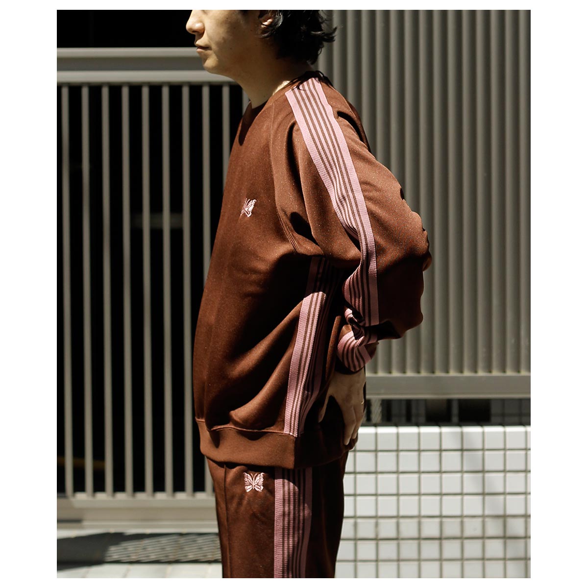 40%OFF セール ニードルズ NEEDLES トラック クルーネック シャツ ポリ