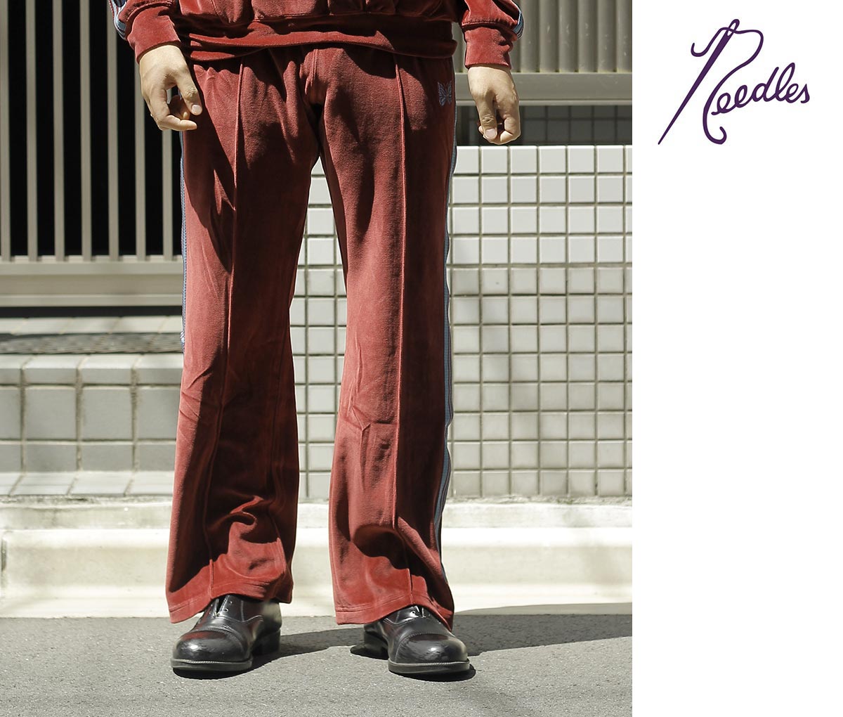 ニードルズ NEEDLES ベロア ブーツカット トラックパンツ Boot-Cut