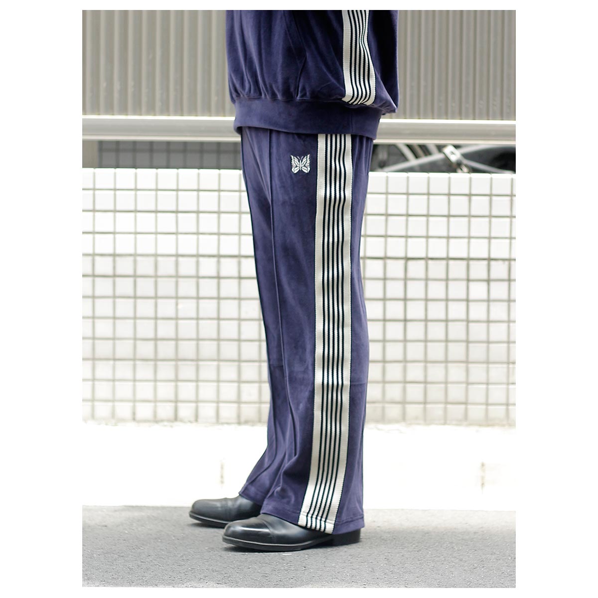 ニードルズ NEEDLES ベロア ブーツカット トラックパンツ Boot-Cut