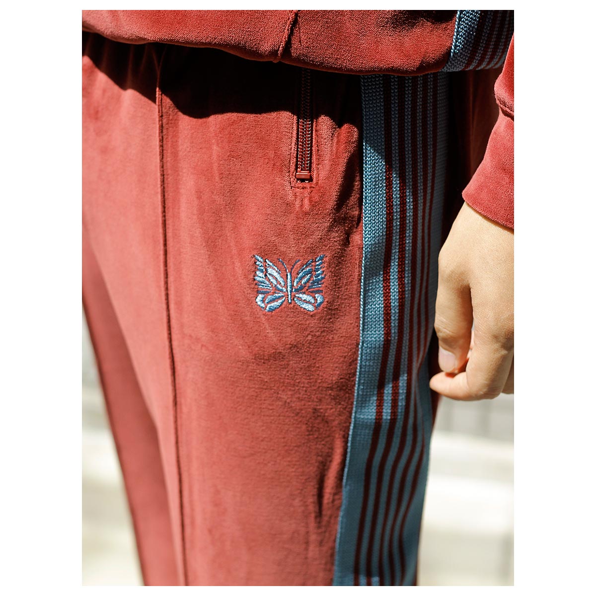 ニードルズ NEEDLES ベロア ブーツカット トラックパンツ Boot-Cut