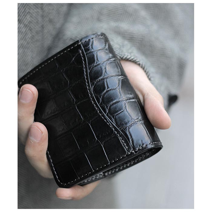 WILDSWANS ワイルドスワンズ 別注CROCODILE LEATHER MINI WALLET CASA
