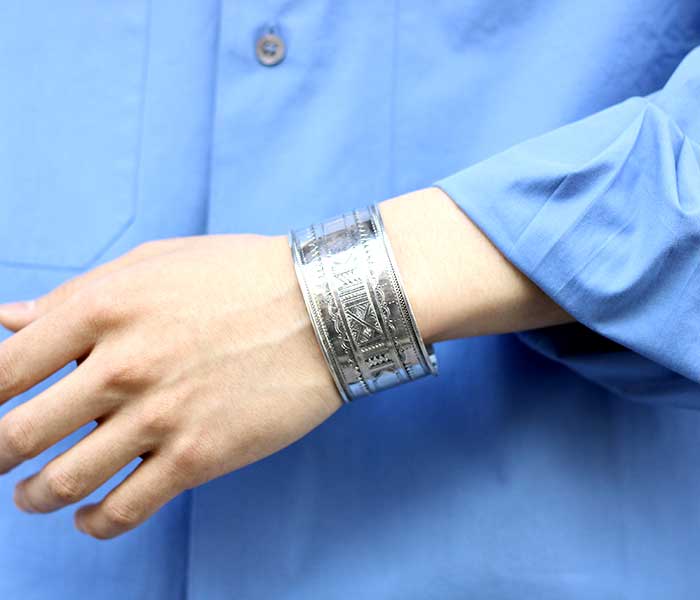 トゥアレグ シルバーバングル TOUAREG SILVER BANGLE WIDE No7 (TUAREG
