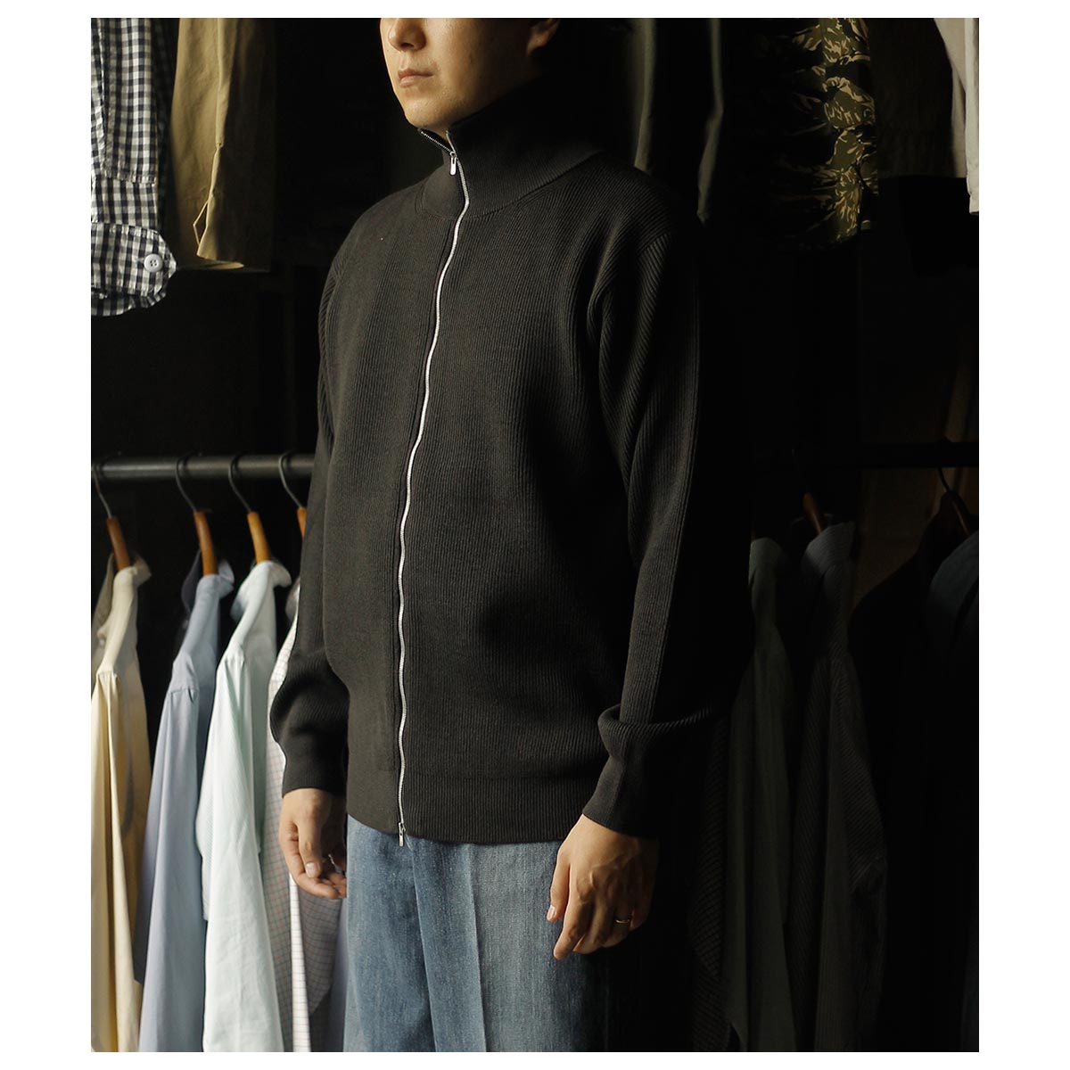 バトナー BATONER スーパー ハイツイスト ウール ドライバーズニット