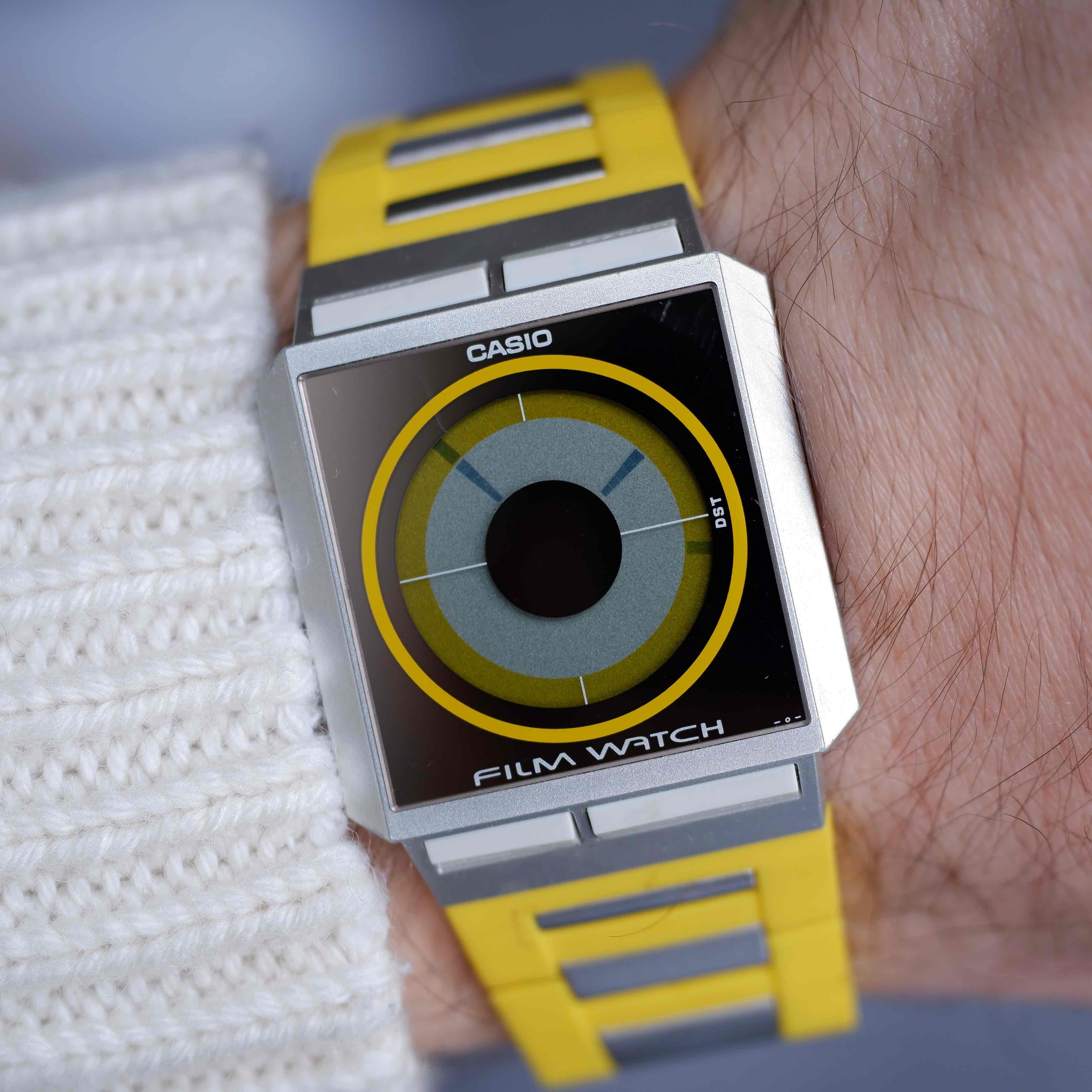 Vintage Casio Film Watch FS-02 Yellow from the 90s Mint – Phil