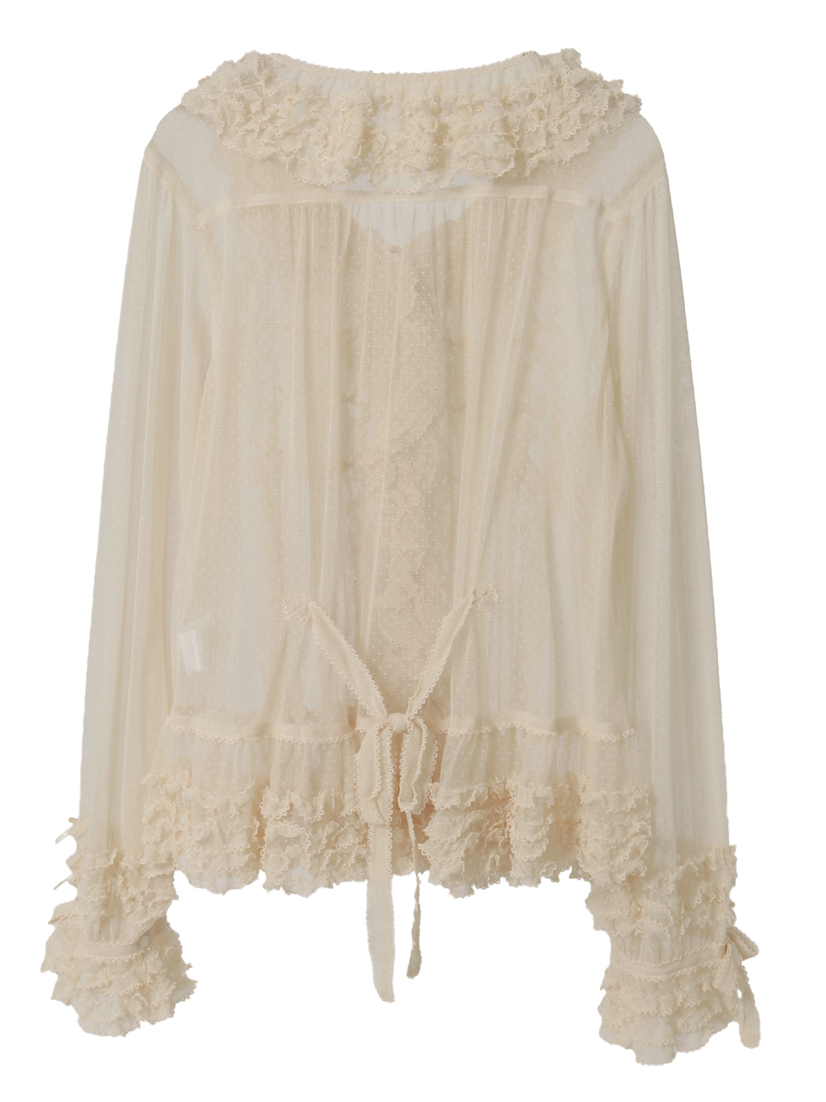 ドットチュールオーバーブラウス｜ピンクハウスオフィシャルオンライン