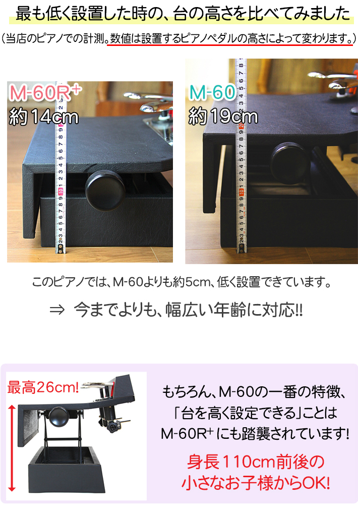 ピアノ補助ペダルM-60Rプラス｜テレマン楽器（楽器PLAZA）：様々な