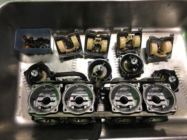 カワサキゼファー キャブレターオーバーホール ゼファー400 キャブ