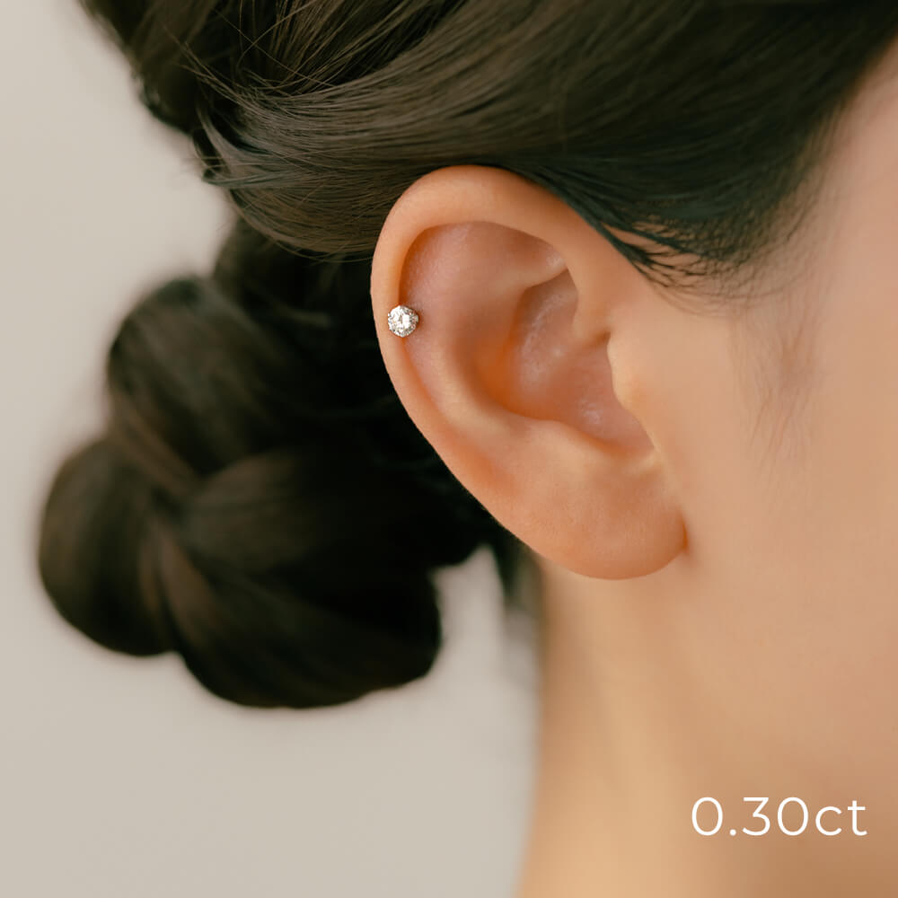 ダイヤモンド ボディピアス│上質天然ダイヤモンドのボディピアス K18