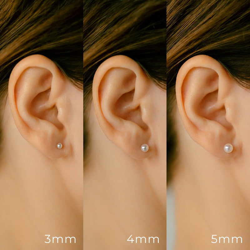 フォーマルなシーンに上品に馴染む│K18 Pt アコヤ真珠 ボディピアス