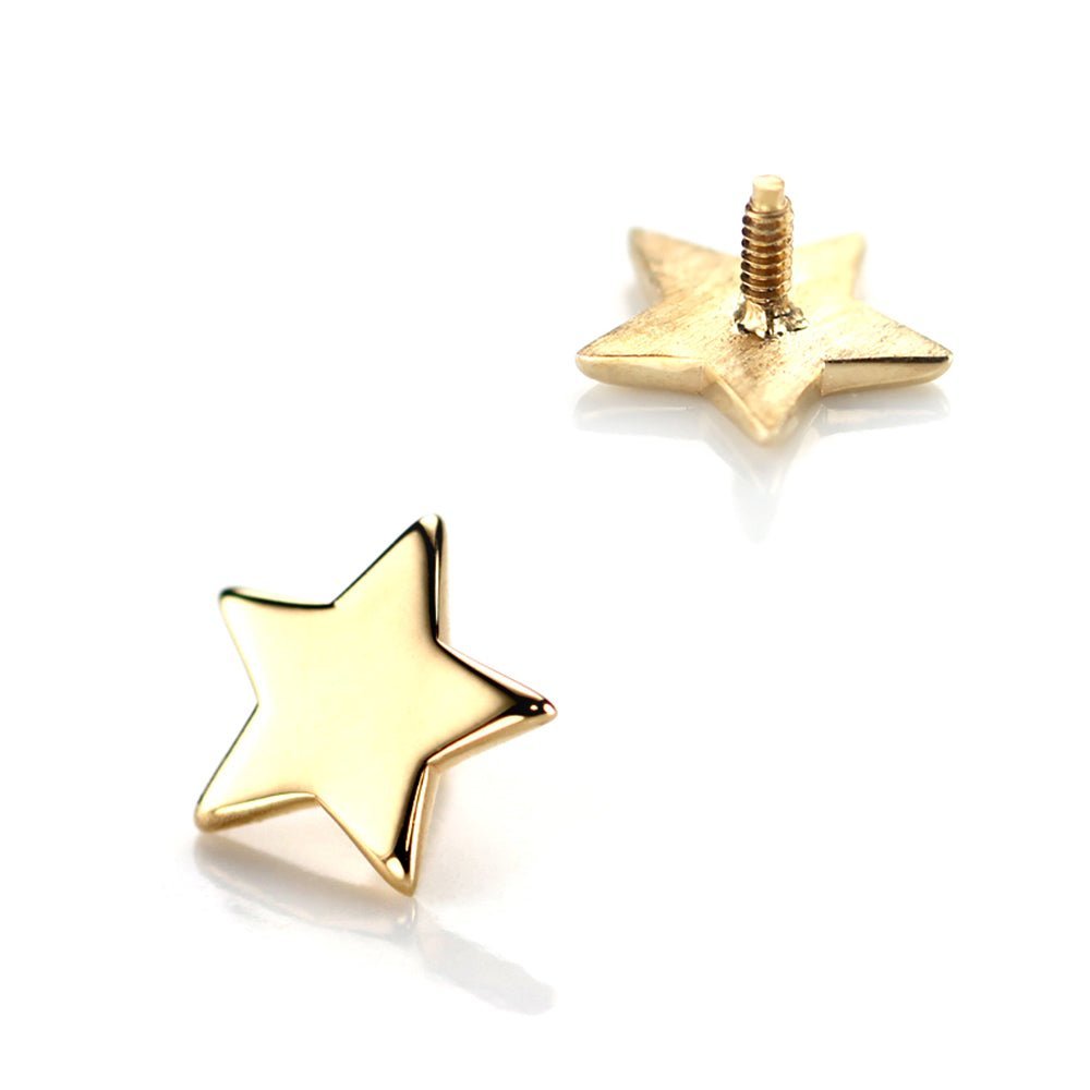 星のボディピアス│K10 スターモチーフ 軟骨ピアス – PICOLLET