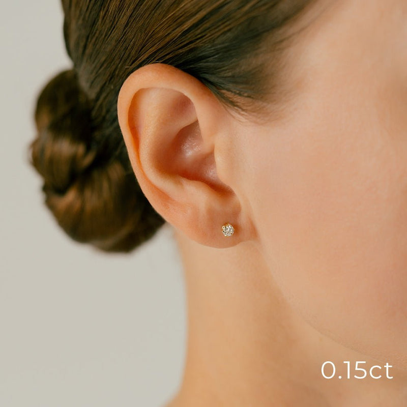 プラチナ ダイヤモンド ボディピアス・軟骨ピアス（中央宝石研究所