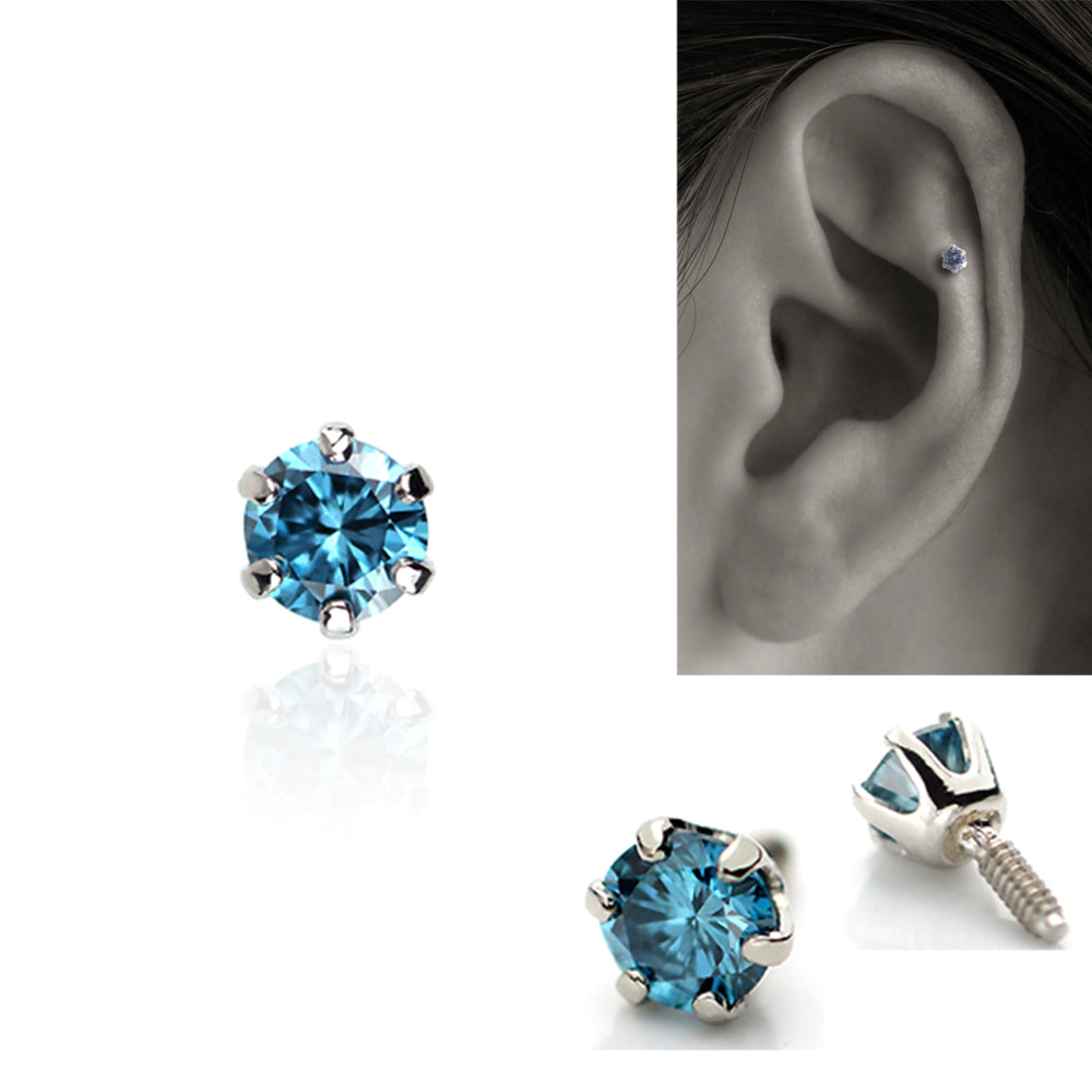 トラガス・アウターコンクにオススメ、K18 ゴールド プラチナ トリート