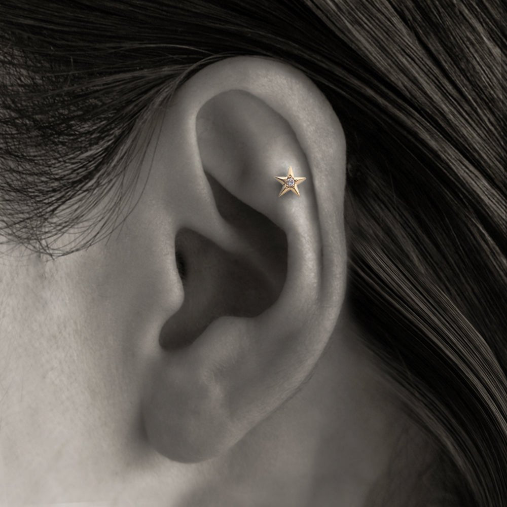 K18 スターモチーフ ボディピアス・軟骨ピアス – PICOLLET