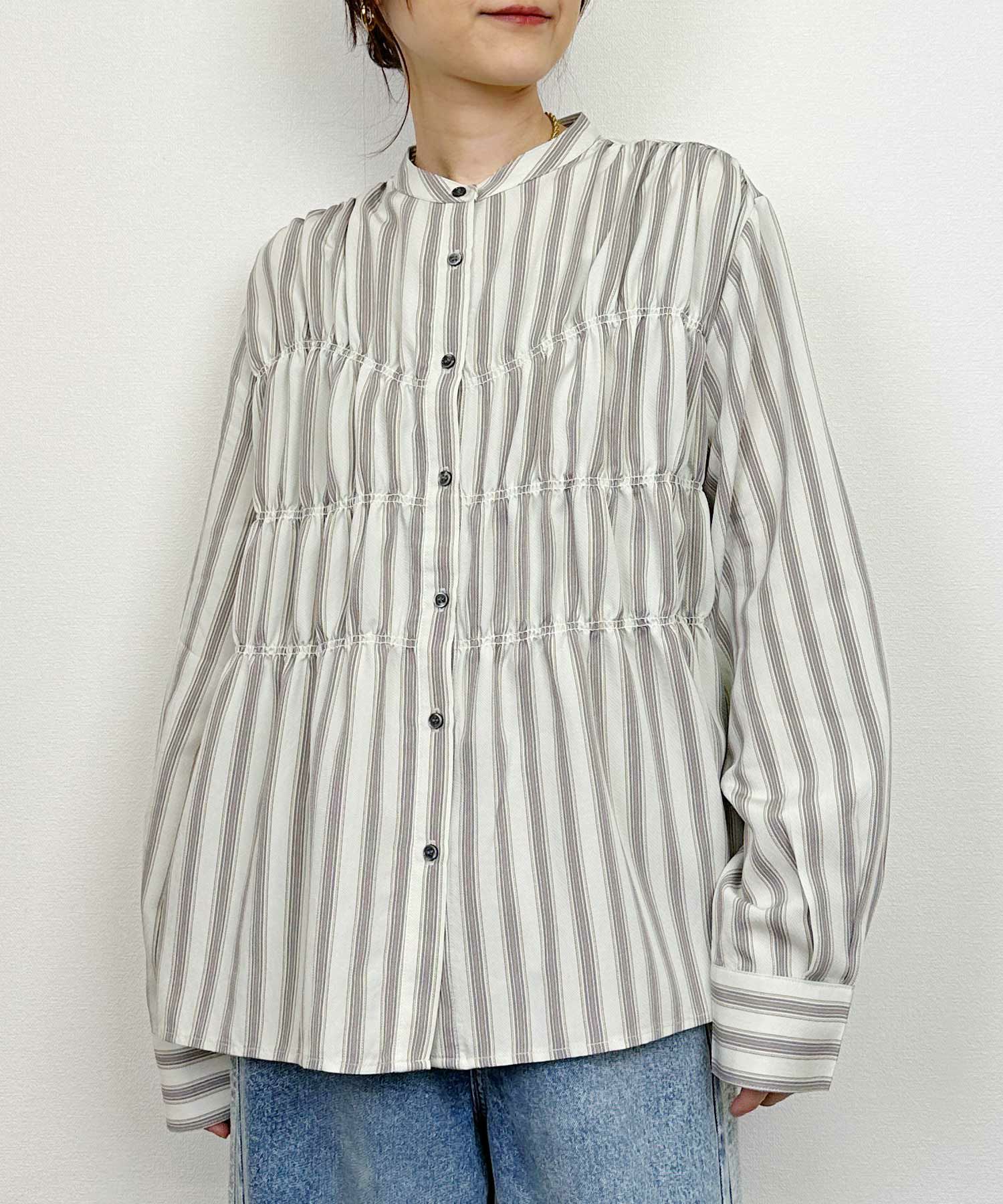 WEB限定】ストライプシャーリングシャツ | PICCIN (ピッチン) 公式通販